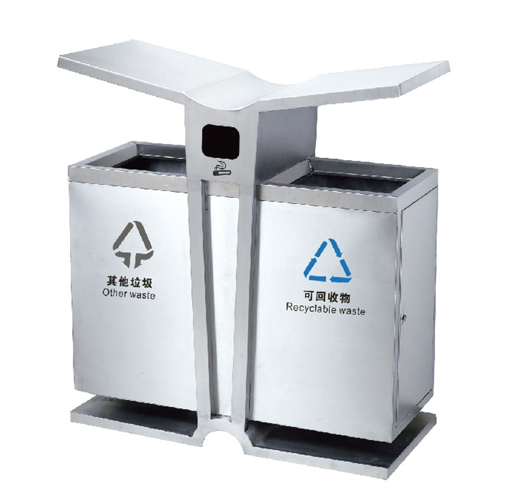 日照不銹鋼垃圾桶，濰坊分類果皮箱