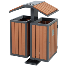 環保鋼木垃圾桶